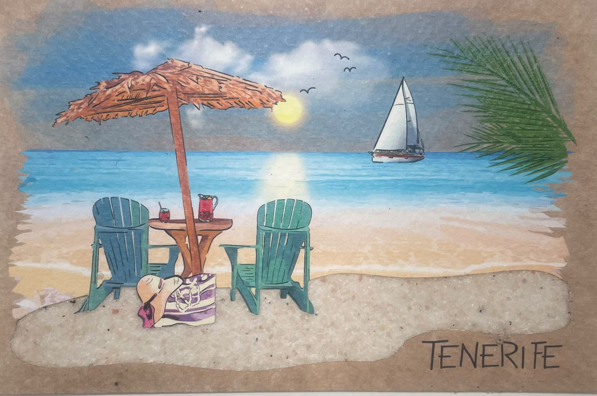TFPOSTAL-22 SOMBRILLA PLAYA
