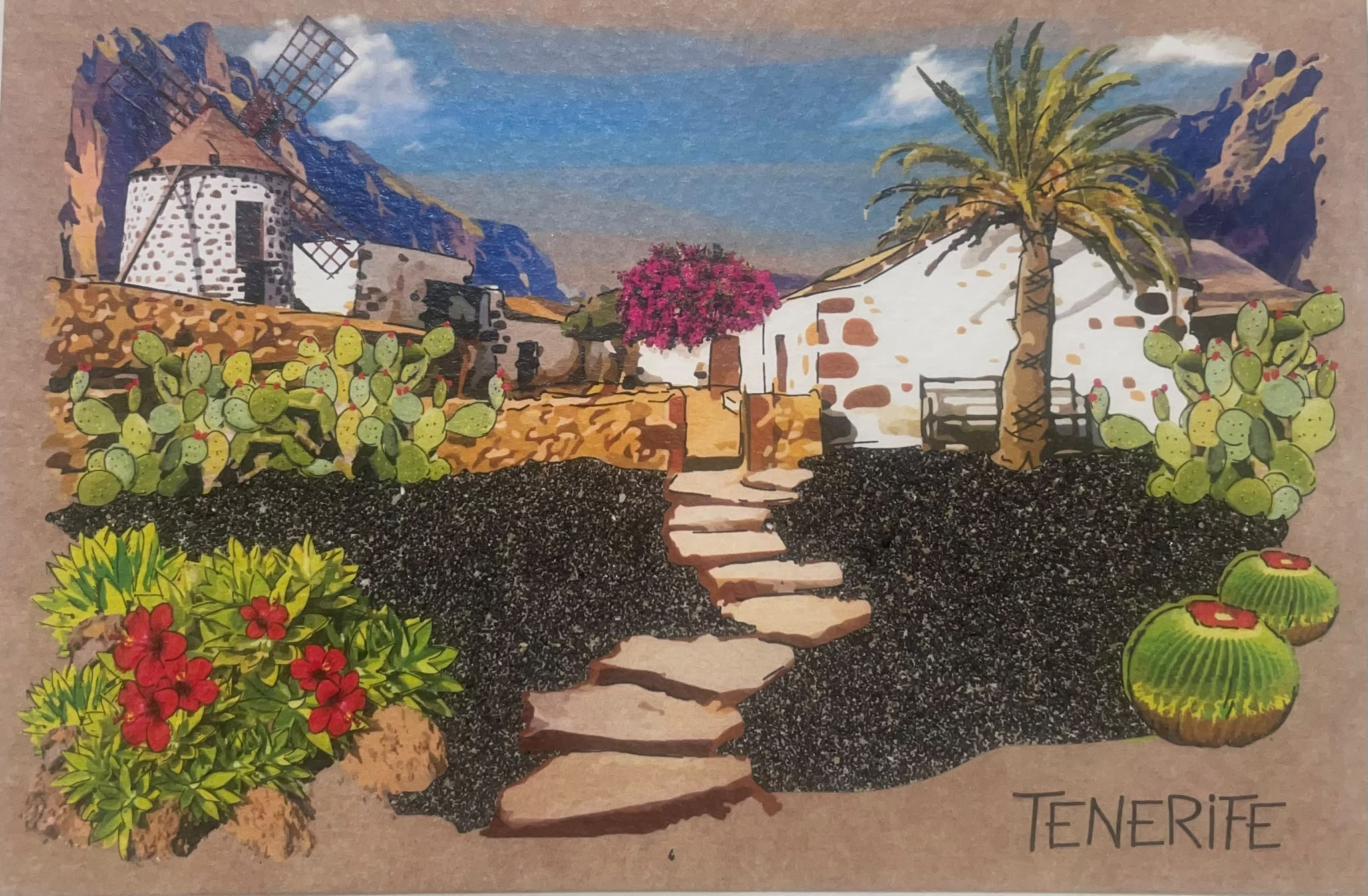 TFPOSTAL-03 PALMERA Y CASA